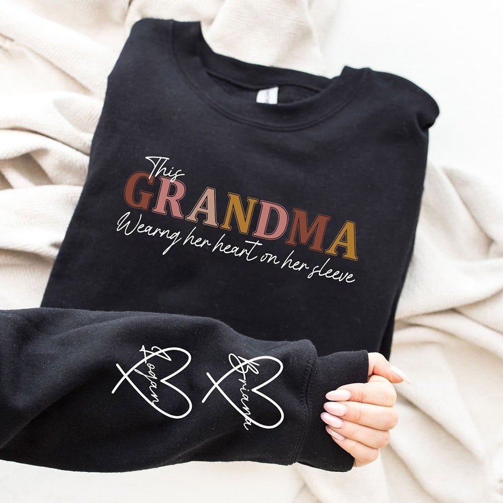 Custom Grandma sweatshirt - Sleeve&Soul.store
